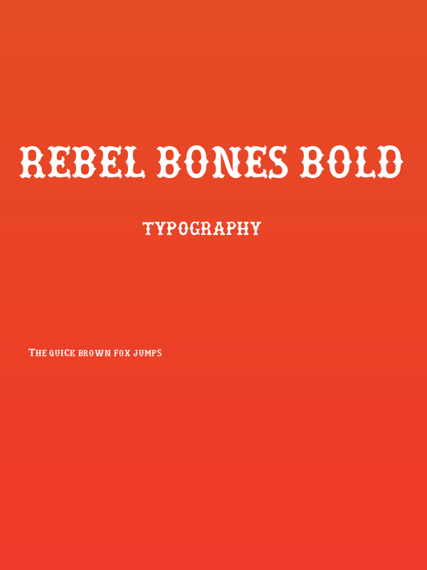 Rebel Bones Bold Poster