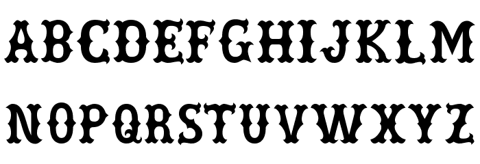 Rebel Bones Bold Font LOWERCASE