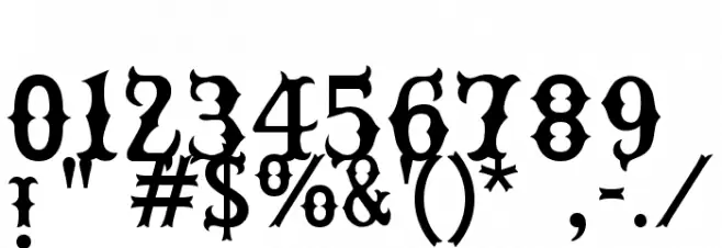 Rebel Bones Font OTHER CHARS