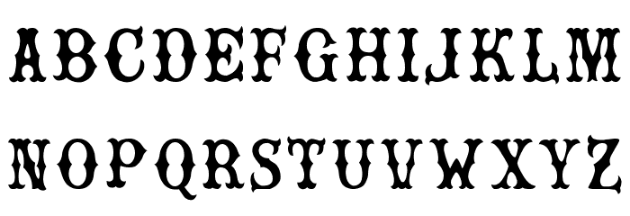 Rebel Bones Font LOWERCASE