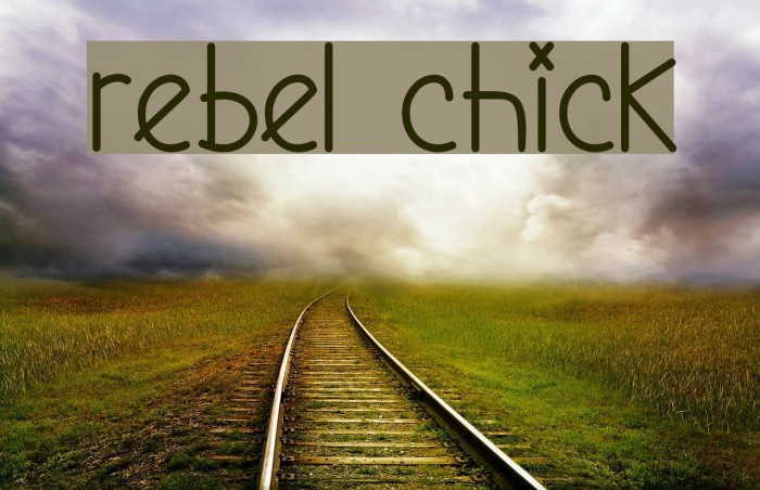 Rebel Chick Font examples