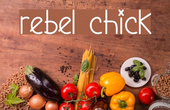 Rebel Chick Font examples
