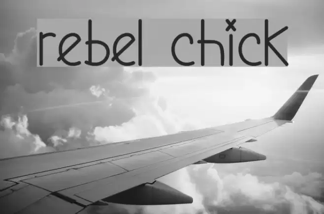 Rebel Chick Font examples