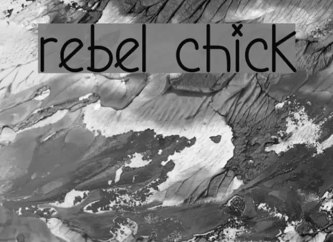 Rebel Chick Font examples