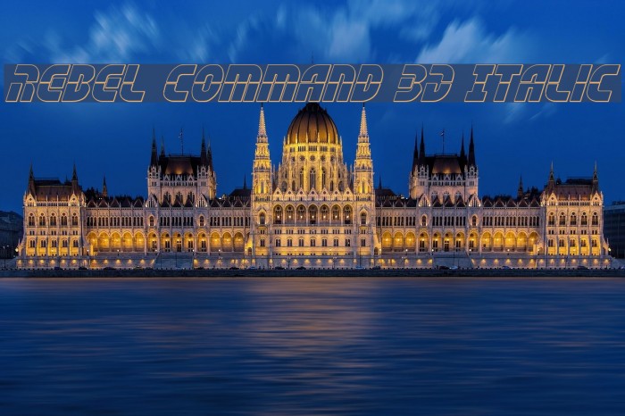 Rebel Command 3D Italic Example 2