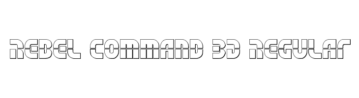 Rebel Command 3D Regular  フリーフォントのダウンロード