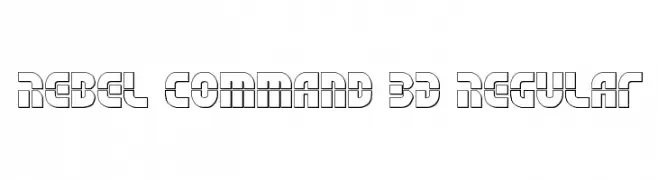 Rebel Command 3D Regular  免费字体下载