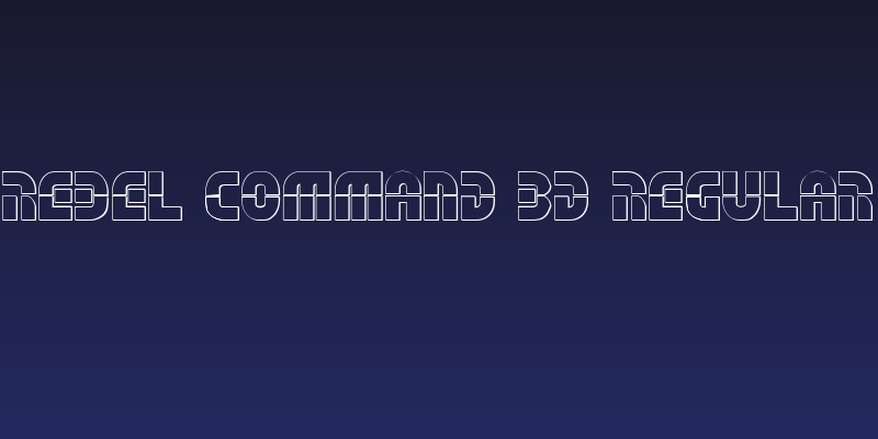 Rebel Command 3D Regular Social Header