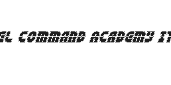 Rebel Command Academy Italic Logo