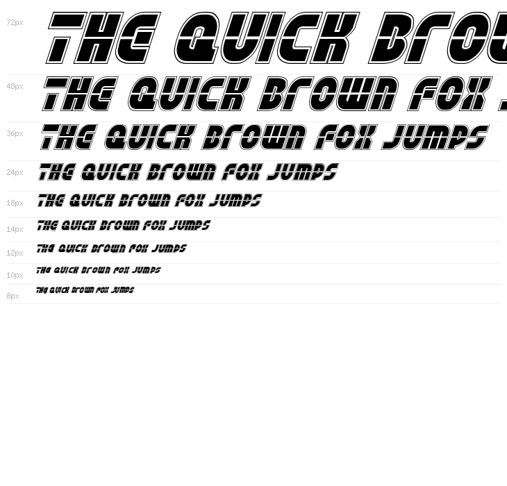 Rebel Command Academy Italic Waterfall