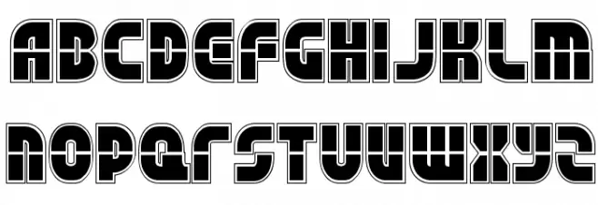 Rebel Command Academy Regular Schriftart Kleinbuchstaben