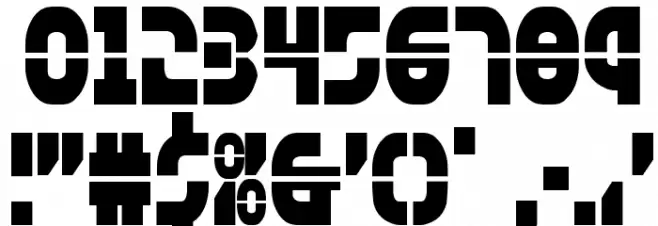 Rebel Command Condensed Font OTHER CHARS