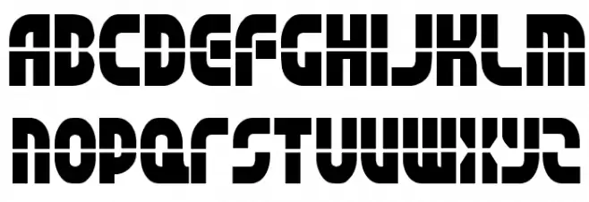Rebel Command Condensed Schriftart Kleinbuchstaben