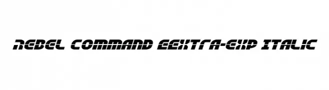Rebel Command EExtra-exp Italic  免费字体下载