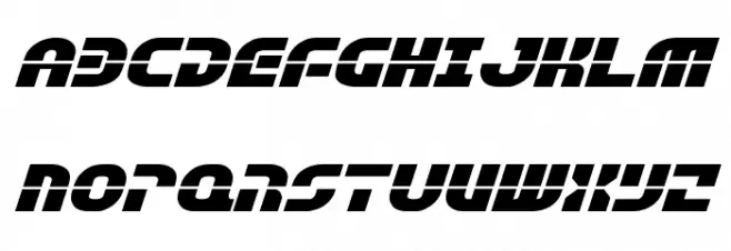 Rebel Command EExtra-exp Italic Fonte MAIÚSCULAS