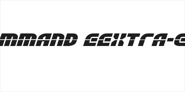 Rebel Command EExtra-exp Italic Logo