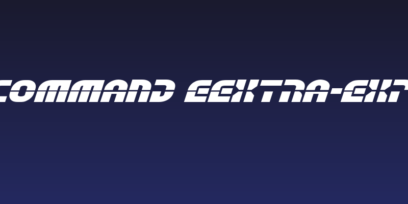 Rebel Command EExtra-exp Italic Social Header