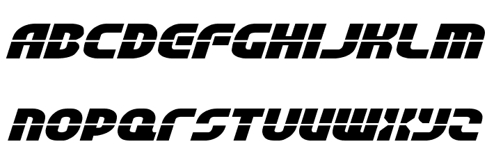 Rebel Command EExtra-exp Italic Font LOWERCASE