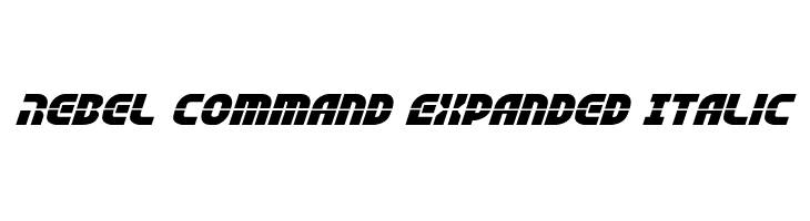 Rebel Command Expanded Italic  font caratteri gratis