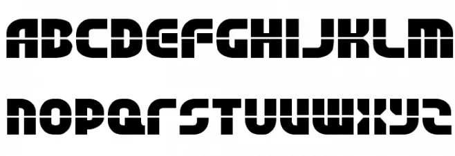 Rebel Command Expanded フォント 小文字
