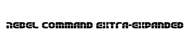 Rebel Command Extra-expanded  Descarca Fonturi Gratis