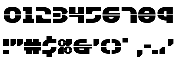 Rebel Command Extra-expanded Font OTHER CHARS