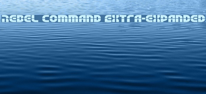 Rebel Command Extra-expanded Font examples