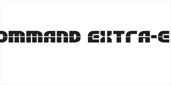 Rebel Command Extra-expanded Logo