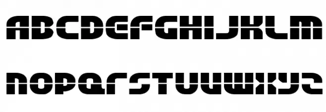 Rebel Command Extra-expanded Fonte MINÚSCULAS