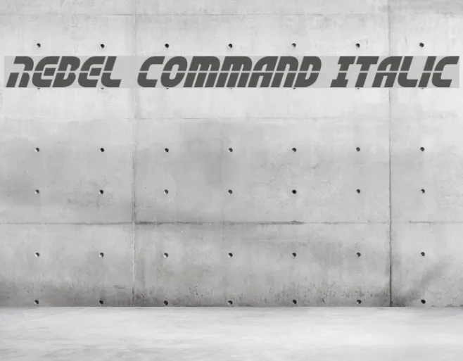 Rebel Command Italic Example 1