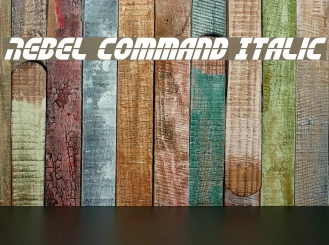 Rebel Command Italic Example 2