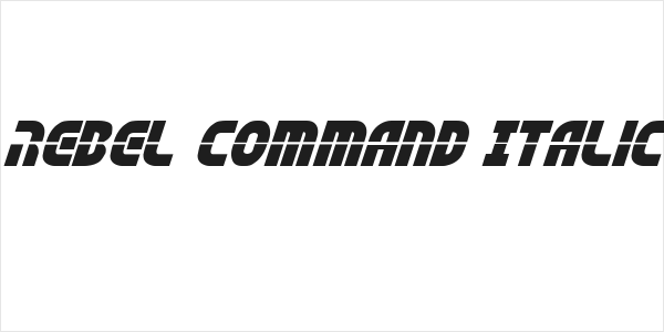 Rebel Command Italic Logo