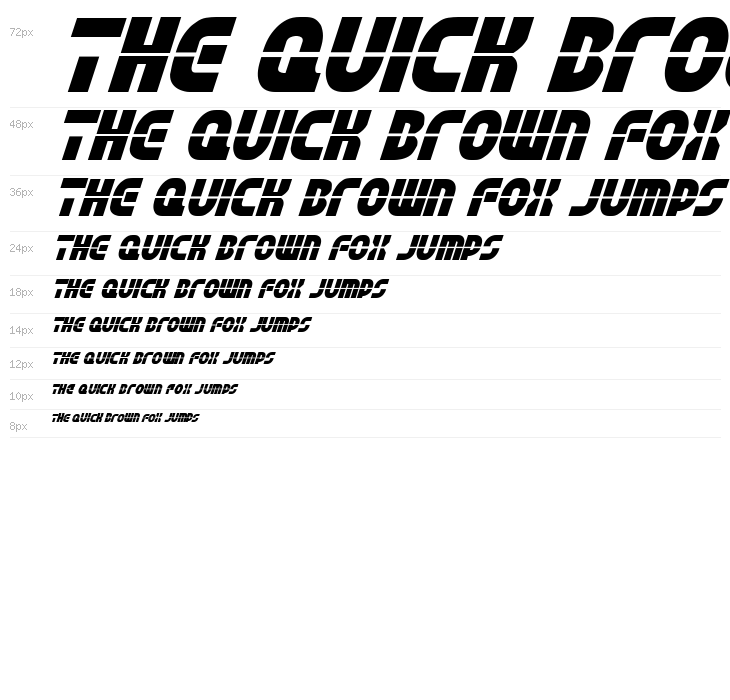 Rebel Command Italic Waterfall