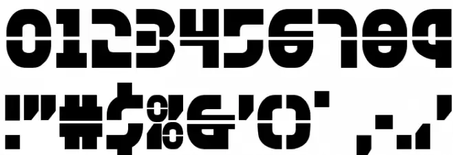 Rebel Command Regular Font OTHER CHARS