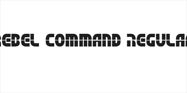 Rebel Command Regular Logo
