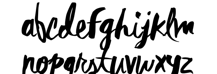 Rebel Heart Font LOWERCASE