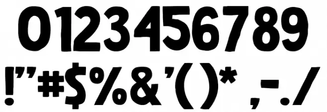 Rebel Kids Font OTHER CHARS