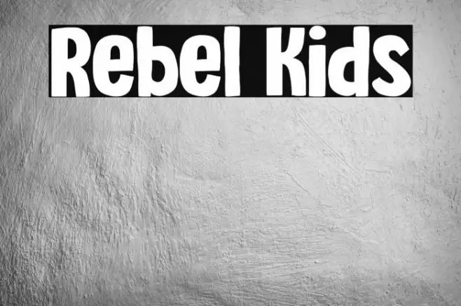 Rebel Kids Font examples