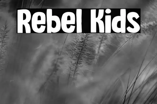 Rebel Kids Font examples