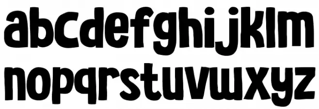 Rebel Kids Font LOWERCASE