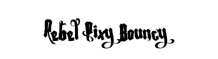 Rebel Pixy Bouncy  font caratteri gratis