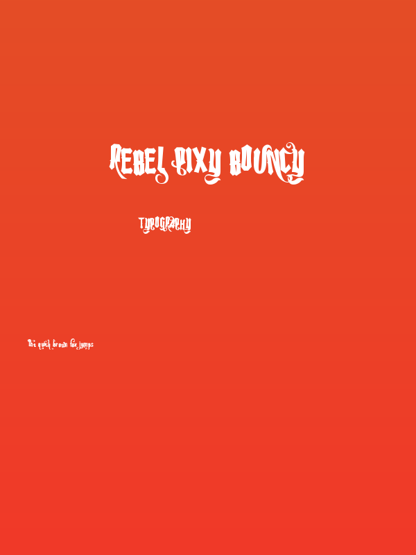 Rebel Pixy Bouncy Poster