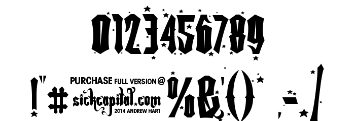 Rebel Pixy Stars Font OTHER CHARS