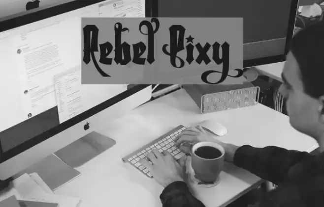 Rebel Pixy Font examples