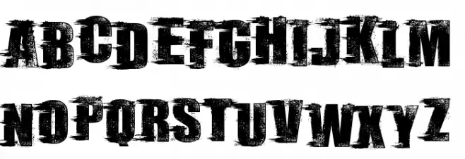 Rebel Scene Schriftart Groß