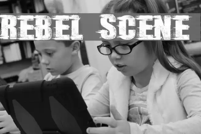 Rebel Scene Font examples