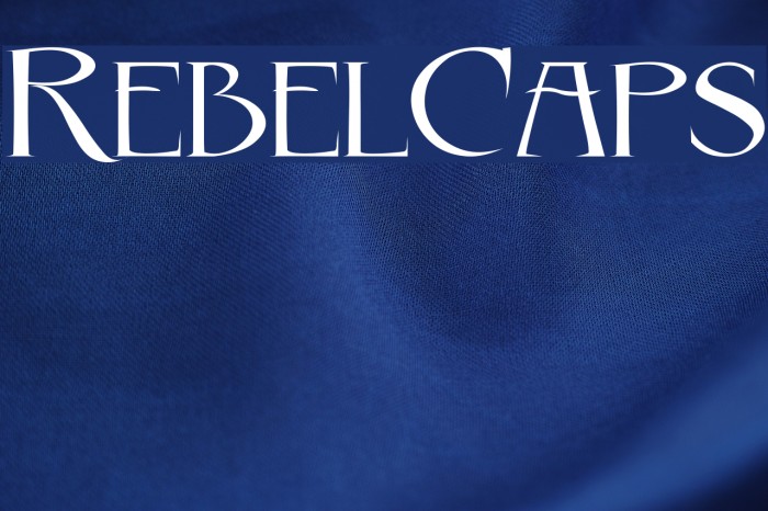 RebelCaps Font examples