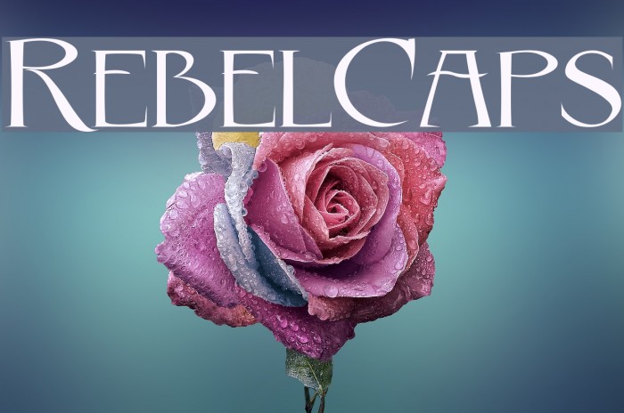 RebelCaps Font examples