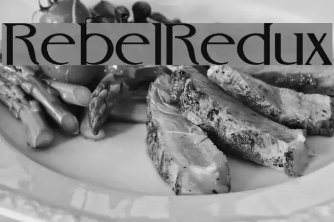 RebelRedux Font examples