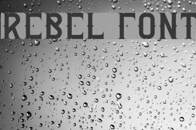 Rebel Font examples